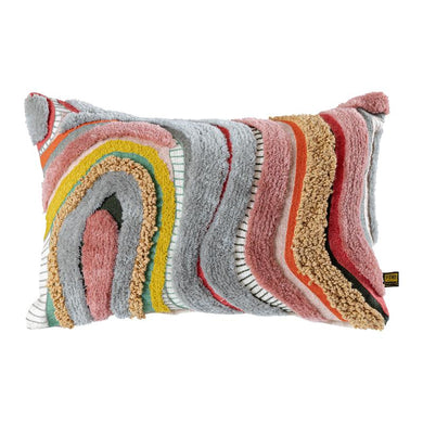 PTMD - Sephora Pink rect embroidery cushion with lines