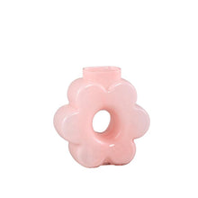 Afbeelding in Gallery-weergave laden, PTMD - Nazal Light Pink glass flower shaped vase