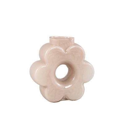 PTMD - Nazal Brown glass flower shaped vase