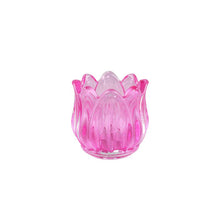 Afbeelding in Gallery-weergave laden, PTMD - Bloomy Pink sprayed glass Tulip flower tealight