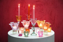 Afbeelding in Gallery-weergave laden, PTMD - Bloomy Purple sprayed glass Tulip flower tealight