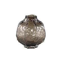 Afbeelding in Gallery-weergave laden, PTMD - Narin Brown round shaped glass vase S