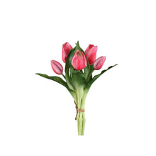 Afbeelding in Gallery-weergave laden, PTMD - Tulip Flower Pink bush with leaves short 5pcs