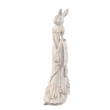 Afbeelding in Gallery-weergave laden, PTMD - Courtnay White poly rabbit shaped statue with hat