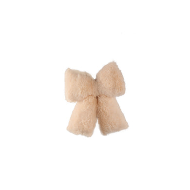 PTMD - Fluf Beige fake fur bowknot shaped hanger S