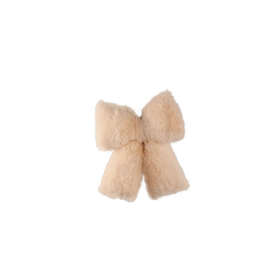 PTMD - Fluf Beige fake fur bowknot shaped hanger S