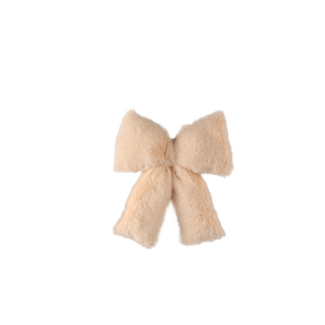 PTMD - Fluf Beige fake fur bowknot shaped hanger M
