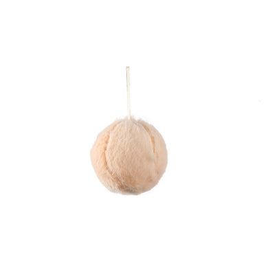 PTMD - Fluf Beige fake fur ball shaped hanger S