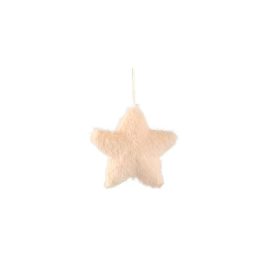 PTMD - Fluf Beige fake fur star shaped hanger XS