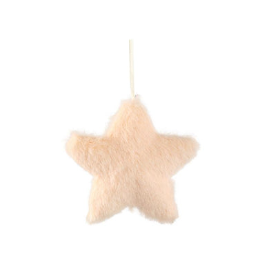 PTMD - Fluf Beige fake fur star shaped hanger M