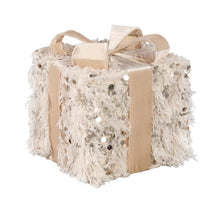 Afbeelding in Gallery-weergave laden, PTMD - Syben Cream fabric present statue with LED M