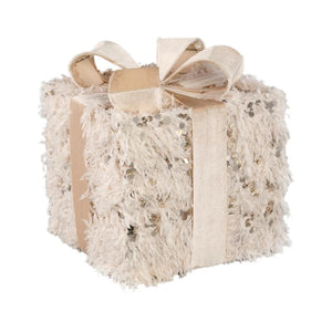 PTMD - Syben Cream fabric present statue with LED L