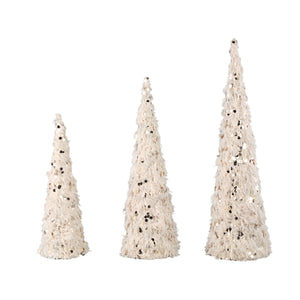 PTMD - Syben Cream fabric tree statue with LED M