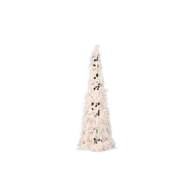 PTMD - Syben Cream fabric tree statue with LED S