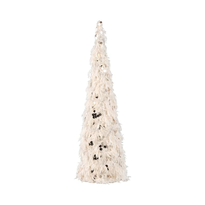 PTMD - Syben Cream fabric tree statue with LED M