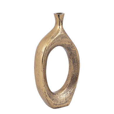 PTMD - Nicarla Brass casted alu vase oval open L