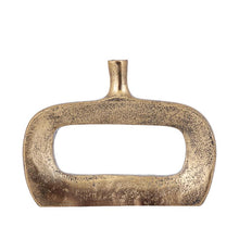 Afbeelding in Gallery-weergave laden, PTMD - Nicarla Brass casted alu vase rectangle open L