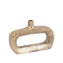 Afbeelding in Gallery-weergave laden, PTMD - Nicarla Brass casted alu vase rectangle open S