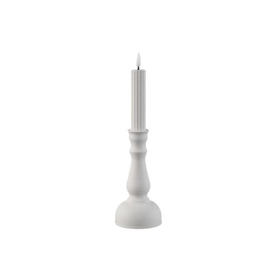 PTMD - Led Candleholder White metal candle A L