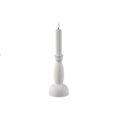 PTMD - Led Candleholder White metal candle B L