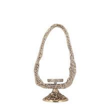 Afbeelding in Gallery-weergave laden, PTMD - Yindee Ant Gold casted alu oval candle holder S