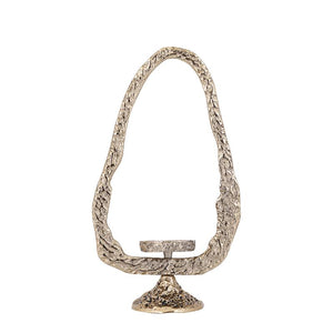 PTMD - Yindee Ant Gold casted alu oval candle holder L