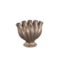 Afbeelding in Gallery-weergave laden, PTMD - Gylian Bronze tubes shaped ceramic vase S