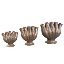 Afbeelding in Gallery-weergave laden, PTMD - Gylian Bronze tubes shaped ceramic vase S