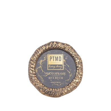 PTMD - Paislie Brass casted alu photoframe round