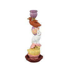 Afbeelding in Gallery-weergave laden, PTMD - Serria Multicolor poly candleholder rabbit duck
