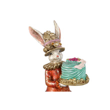 Afbeelding in Gallery-weergave laden, PTMD - Jardon Multicolor poly statue rabbit with cake