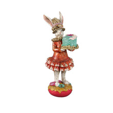 Afbeelding in Gallery-weergave laden, PTMD - Jardon Multicolor poly statue rabbit with cake
