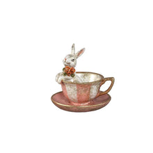 Afbeelding in Gallery-weergave laden, PTMD - Jardon Multicolor poly statue rabbit in tea mug