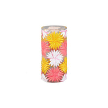 Afbeelding in Gallery-weergave laden, PTMD - Yoanna Pink round glass vase handpainted flowers