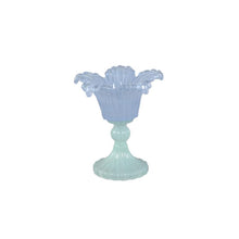 Afbeelding in Gallery-weergave laden, PTMD - Leila Lilac glass flower shaped tealight