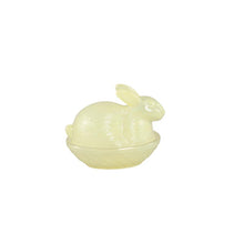 Afbeelding in Gallery-weergave laden, PTMD - Yiana Yellow glass rabbit shaped storage box