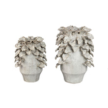 Afbeelding in Gallery-weergave laden, PTMD - Varda Beige ceramic rough vase with leaf details S
