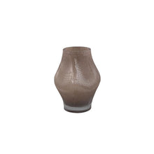 Afbeelding in Gallery-weergave laden, PTMD - Caruso Cream solid glass vase wavy swirl center S