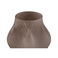 Afbeelding in Gallery-weergave laden, PTMD - Caruso Cream solid glass vase wavy swirl center M