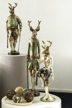Afbeelding in Gallery-weergave laden, PTMD - Vixen Cream polyresin sitting reindeer statue