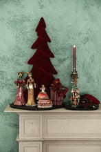 Afbeelding in Gallery-weergave laden, PTMD - Noel moss green poly candle holder dog and bear