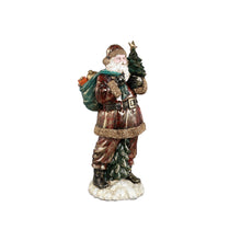 Afbeelding in Gallery-weergave laden, PTMD - Clause Red poly santa statue with giftbag