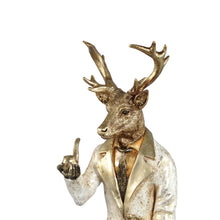 Afbeelding in Gallery-weergave laden, PTMD - Vixen Cream polyresin sitting reindeer statue