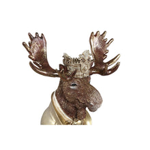 Afbeelding in Gallery-weergave laden, PTMD - Dasher Brown poly sitting royal moose statue