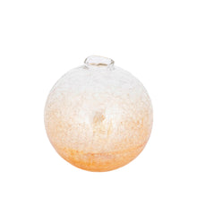 Afbeelding in Gallery-weergave laden, PTMD - Evin Amber glass round vase crackle ombre effect L