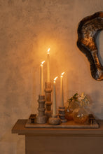 Afbeelding in Gallery-weergave laden, PTMD - Evin Amber glass round vase crackle ombre effect L