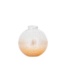 Afbeelding in Gallery-weergave laden, PTMD - Evin Amber glass round vase crackle ombre effect M