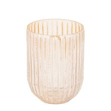 Afbeelding in Gallery-weergave laden, PTMD - Evin Amber glass round stormlight crackle ombre L