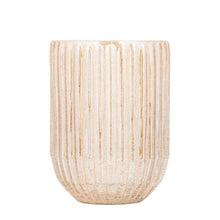Afbeelding in Gallery-weergave laden, PTMD - Evin Amber glass round stormlight crackle ombre L