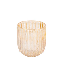 Afbeelding in Gallery-weergave laden, PTMD - Evin Amber glass round stormlight crackle ombre S